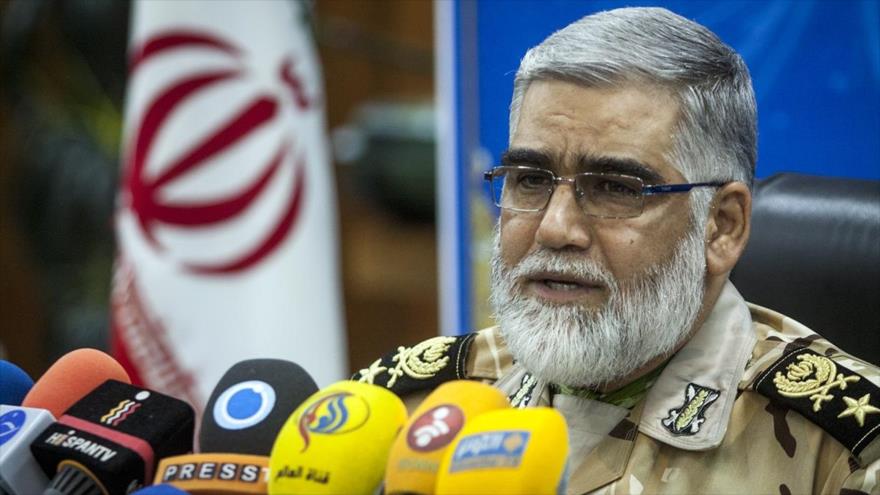 El comandante de la Fuerza Terrestre del Ejército de la República Islámica de Irán, el general de brigada Ahmadreza Purdastan.