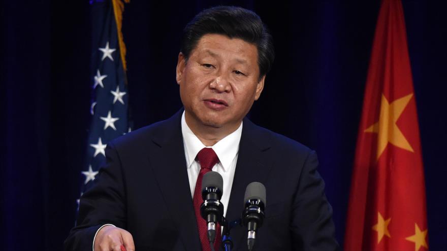 El presidente chino, Xi Jinping, habla durante el banquete de bienvenida al comienzo de su visita a los Estados Unidos, en Washington, 22 de septiembre del 2015.