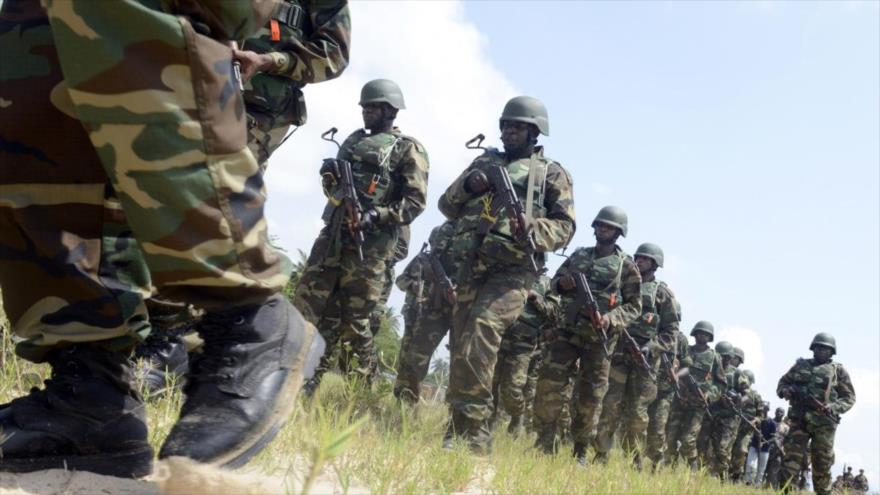 Soldados nigerianos durante una operación contra Boko Haram.