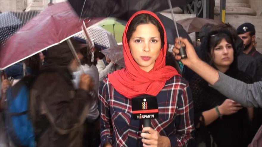 Docentes italianos celebran Noche Blanca contra reforma educativa