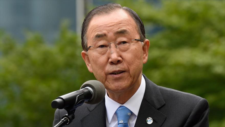 El secretario general de la Organización de las Naciones Unidas (ONU), Ban ki-moon, 21 de septiembre de 2015.