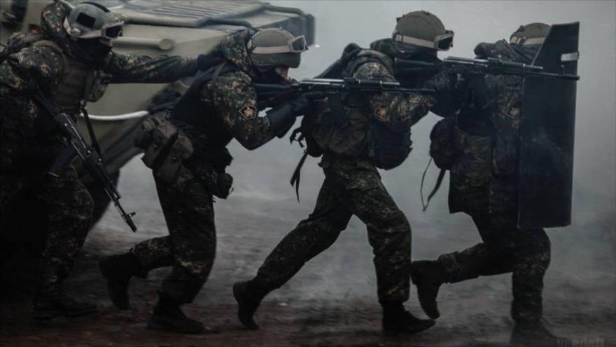 Integrantes de las fuerzas especiales rusas Spetsnaz.