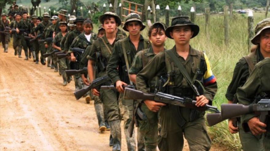 Miembros de las Fuerzas Armadas Revolucionarias de Colombia (FARC).