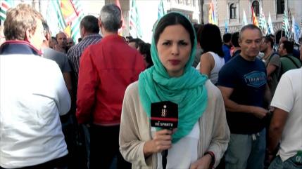 Empleados de Alitalia piden evitar quiebra de su compañía 