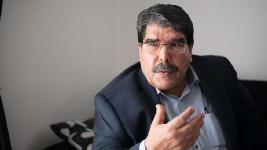 El presidente del principal partido kurdo sirio, el Partido de la Unión Democrática (PYD), Salih Muslim.