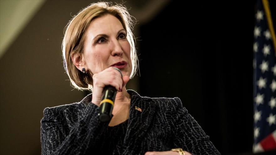 La precandidata presidencial de EE.UU., la republicana Carly Fiorina.