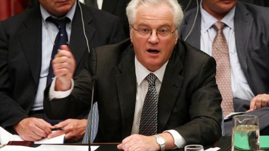 Vitali Churkin, embajador de la Federación Rusa ante la Organización de Naciones Unidas.