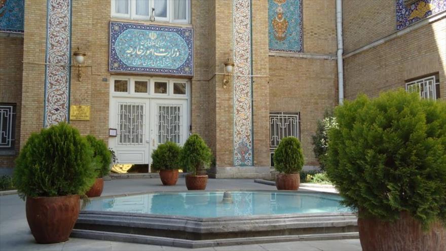 El edificio de la Cancillería iraní en Teherán, la capital.