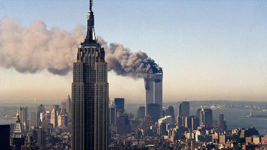 Torres Gemelas de Nueva York en el momento de los ataques del 11 de septiembre de 2001.