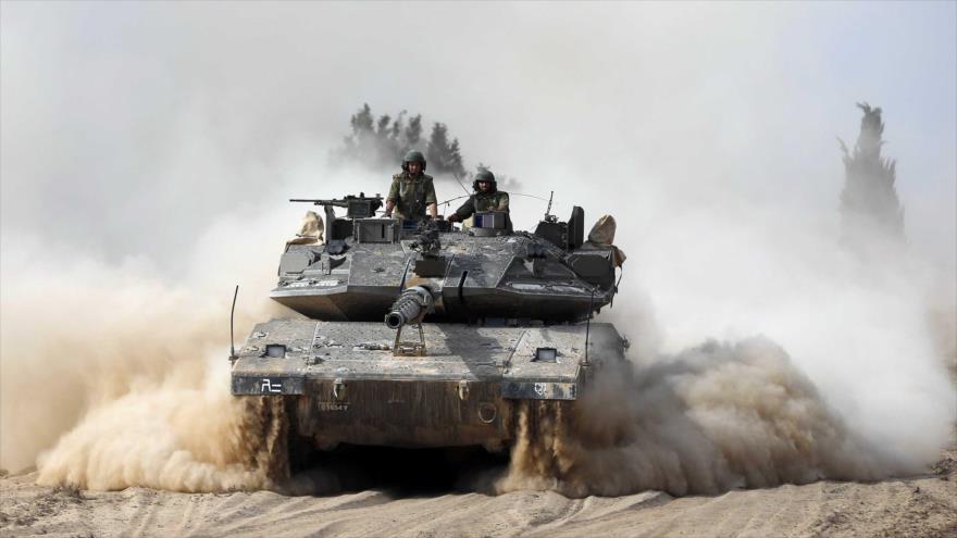 Un tanque del ejército israelí.