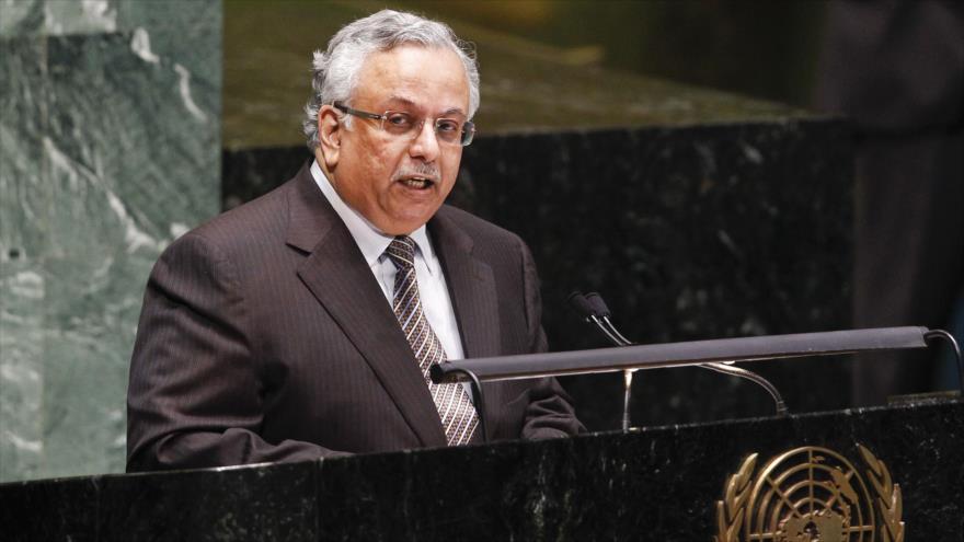 El representante permanente de Arabia Saudí ante la ONU, Abdolá al-Moualimi.
