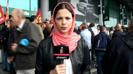 Extrabajadores de Alitalia denuncian condiciones laborales 