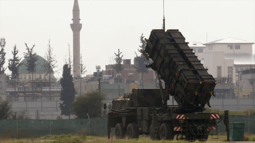 Sistema de misiles Patriot estadounidense situado en Adana (sur de Turquía).