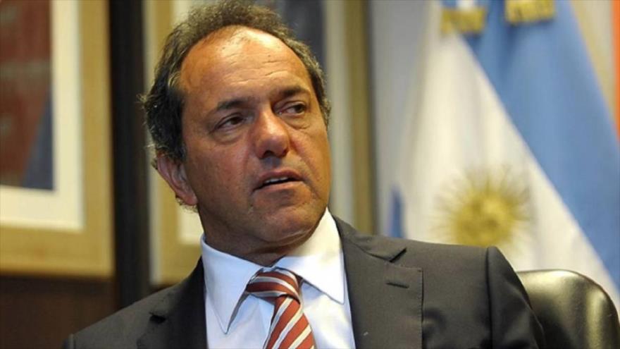 Daniel Scioli, el candidato del Frente para la Victoria (FvP) de Argentina.