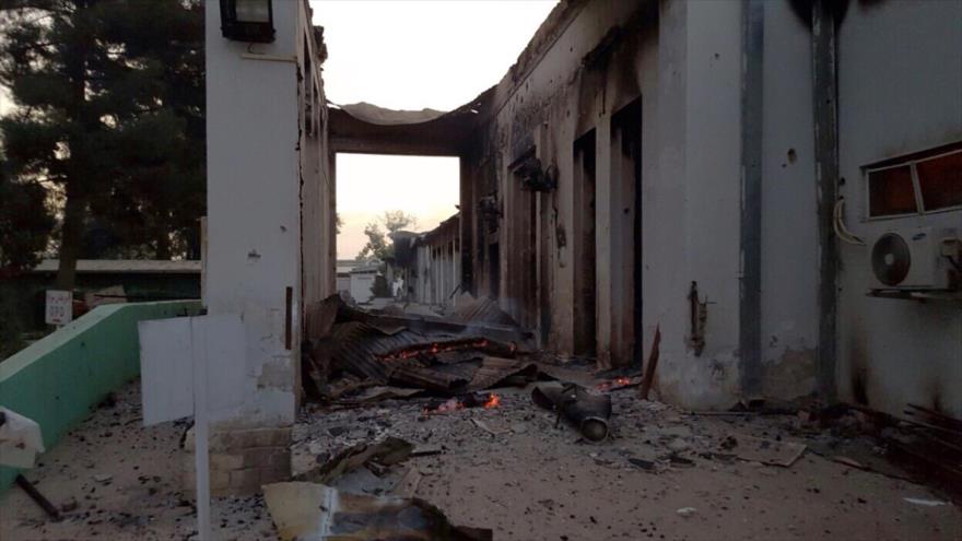 El hospital de Médicos Sin Fronteras (MSF) en Kunduz, en el norte de Afganistán, tras haber sido atacado por los aviones de EE.UU. 