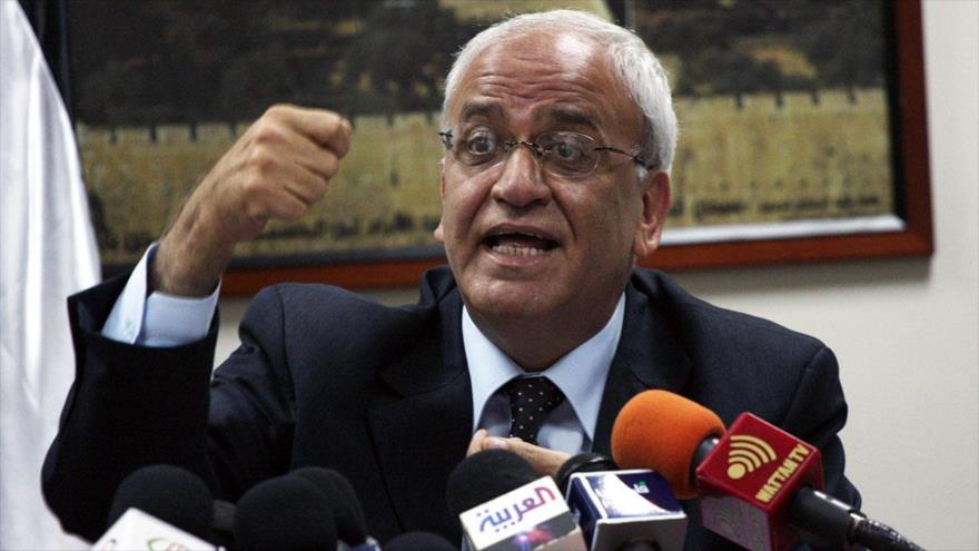 El secretario general de la Organización para la Liberación de Palestina (OLP), Saeb Erekat.