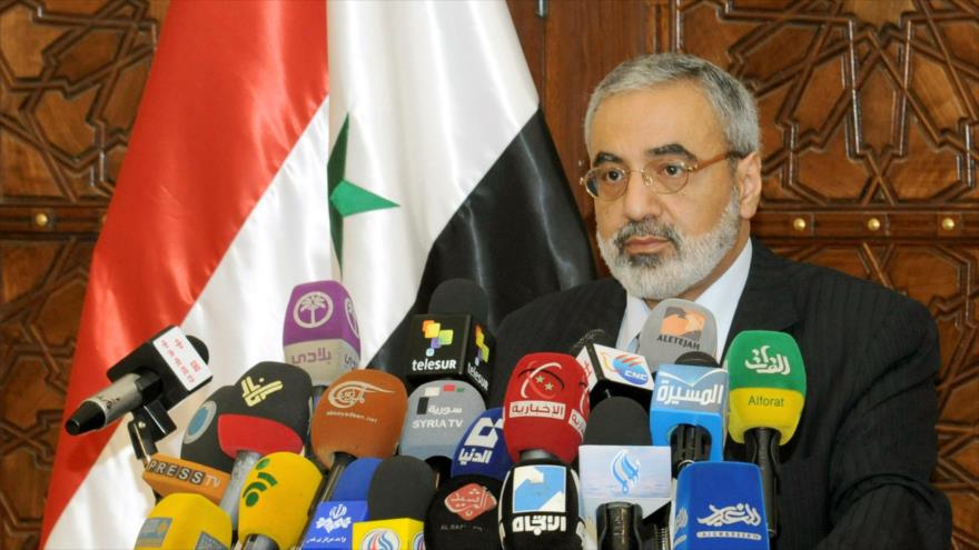 Ministro sirio de Información, Omran al-Zoubi.