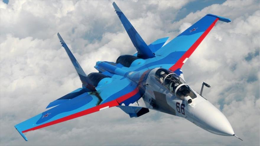 Caza ruso Sujoi Su-30.