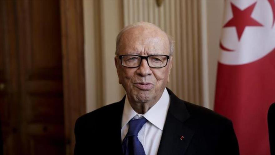 El presidente de Túnez ,Beyi Caid Essebsi.