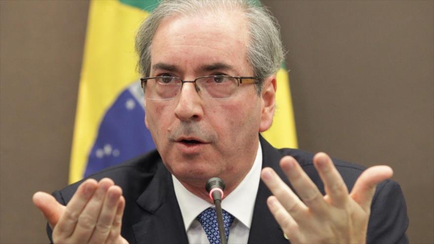 Eduardo Cunha, presidente del Congreso brasileño y miembro del opositor Partido del Movimiento Democrático Brasileño (PMDB).