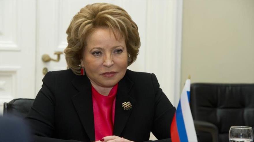 La presidenta del Senado ruso, Valentina Matvienko.