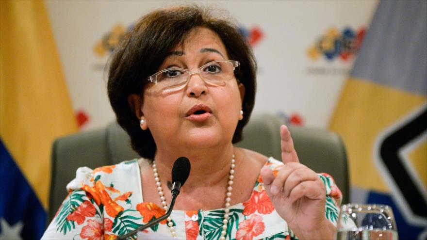 Tibisay Lucena, presidenta del Consejo Nacional Electoral (CNE) de Venezuela.