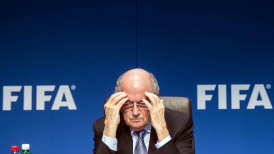 El presidente de la Federación Internacional de Fútbol (FIFA), Joseph Blatter.
