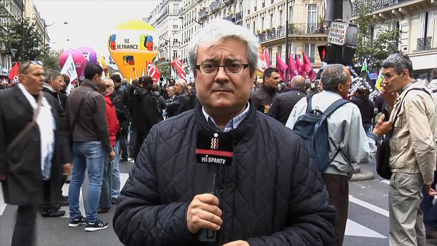 Franceses protestan contra políticas de empleo del Gobierno
