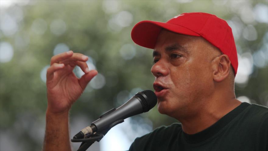 Jorge Rodríguez, dirigente del gobernante Partido Socialista Unido de Venezuela (PSUV).