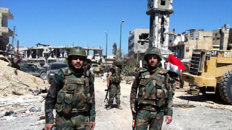 Soldados sirios.