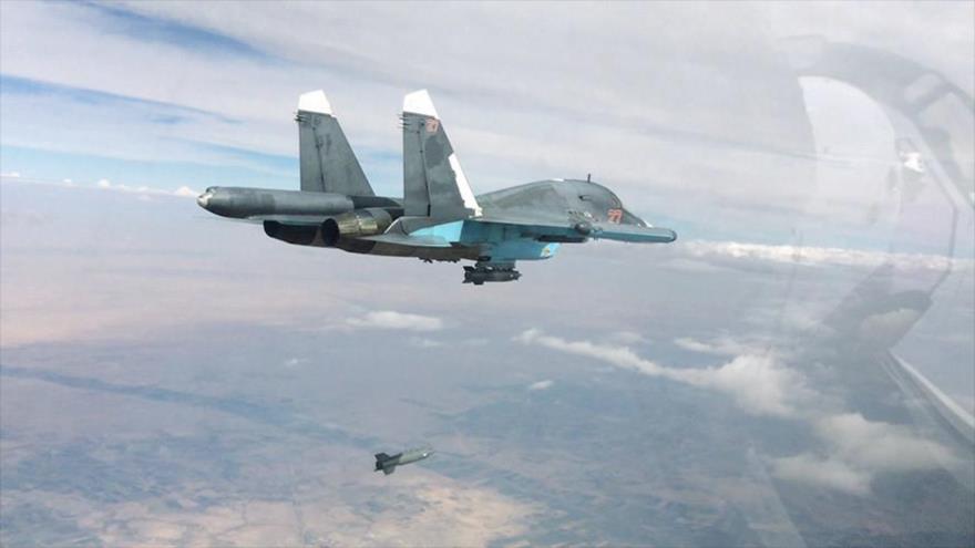 Aviación rusa destruye baluartes clave de Daesh en Siria