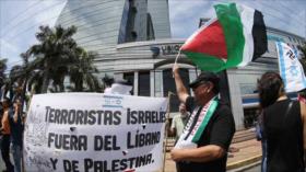  Salvadoreños condenan crímenes de Israel contra Palestina