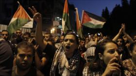 1500 israelíes marchan para rechazar brutalidad contra palestinos
