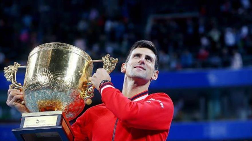 Novak Djokovic gana la final de Abierto de China ante Rafael Nadal. 11 de octubre de 2015