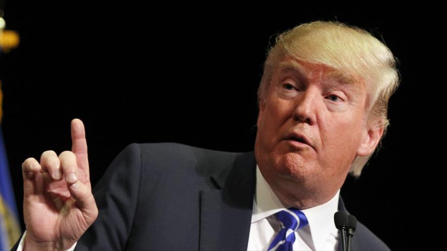 Donald Trump, precandidato republicano a la Presidencia de Estados Unidos, 8 de octubre de 2015.