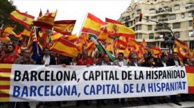 4500 personas protestan contra la independencia de Cataluña