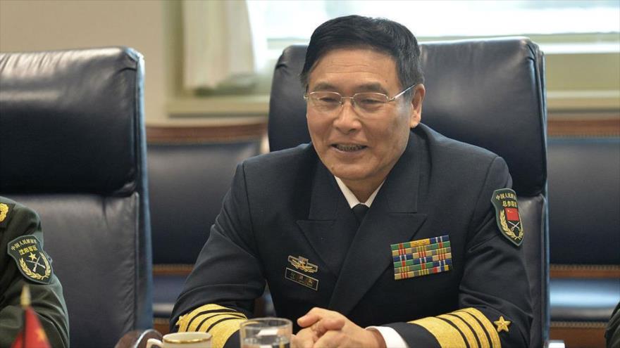 El almirante Sun Jianguo, jefe de Estado Mayor adjunto del Ejército Popular de Liberación (EPL) de China.