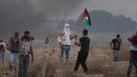 9 jóvenes palestinos resultan heridos en ataques israelíes