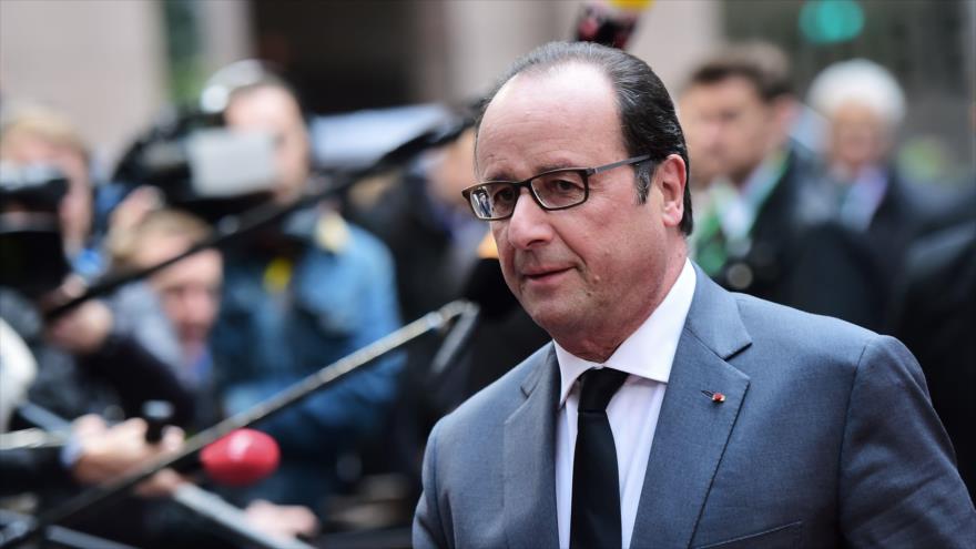 Presidente de Francia, François Hollande. 15 de octubre de 2015.