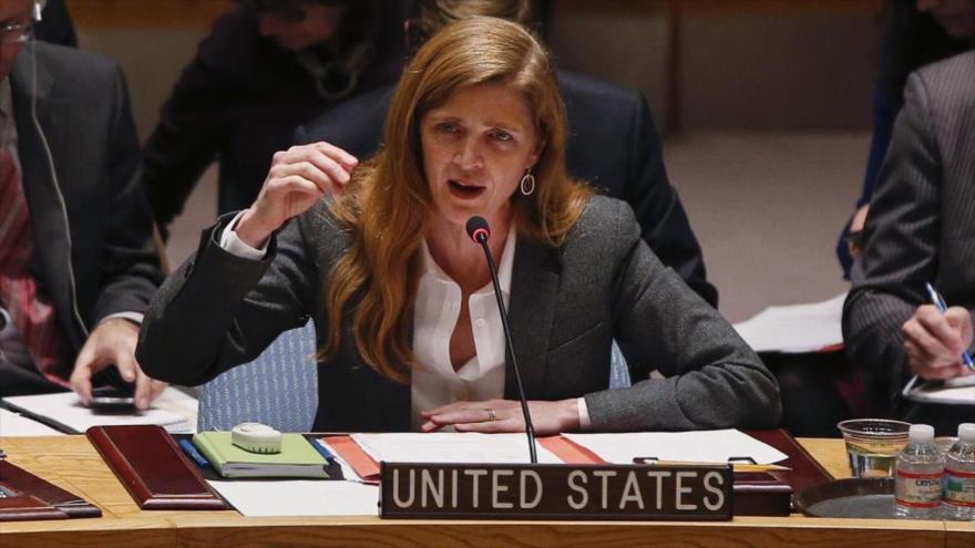 La embajadora de Estados Unidos ante la Organización de las Naciones Unidas (ONU), Samantha Power.