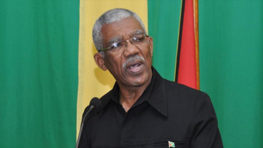 El presidente guyanés, David Granger.
