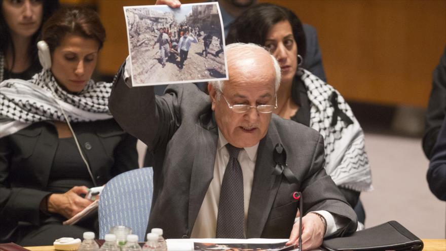 Palestina urge actuación de CSNU para acabar con agresión israelí