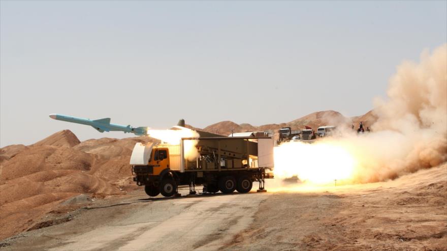 El misil Qader, con un alcance de 200 kilómetros, fabricado y diseñado por los expertos iraníes.