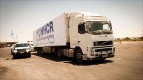 Primer convoy humanitario llega a las ciudades sirias en tregua