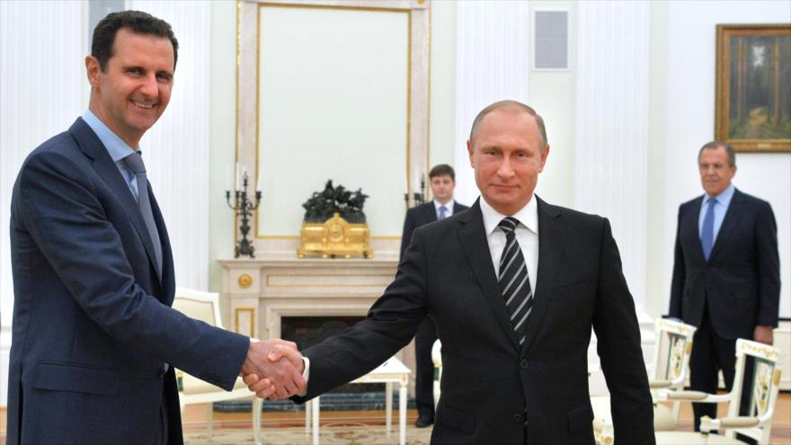 Bashar al-Asad se reúne con el presidente Putin en Moscú