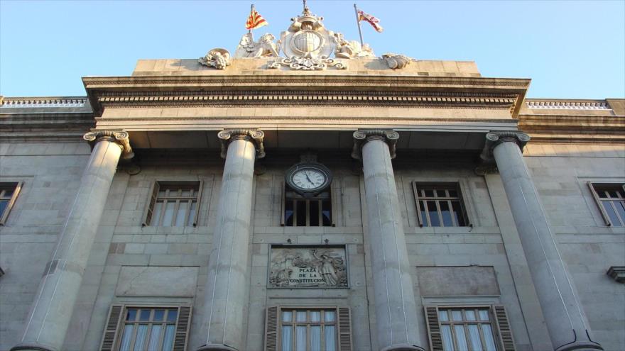 El Ayuntamiento de Barcelona, España.