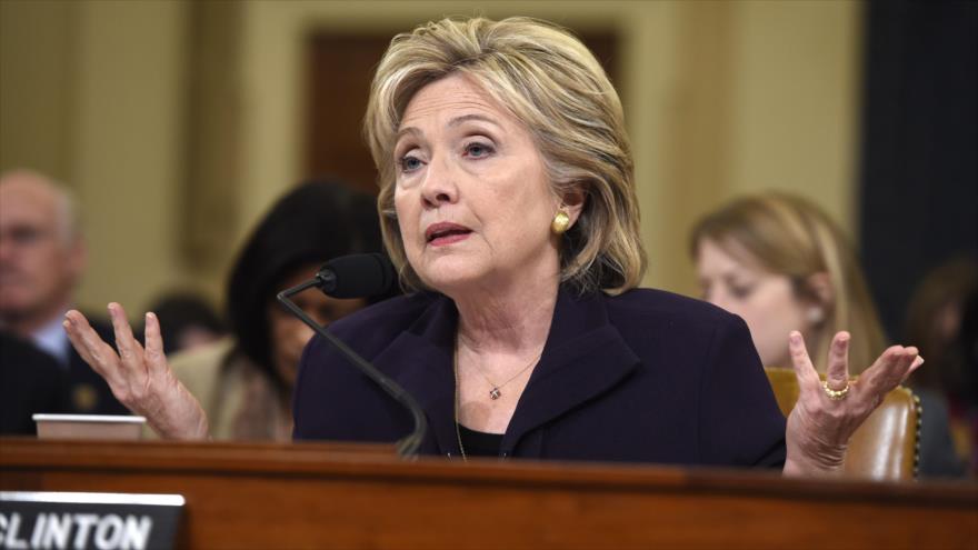 Hillary Clinton, exsecretaria de Estado de EE.UU. comparece ante el Congreso para explicar el caso del ataque al consulado de Bengasi. 22 de octubre de 2015