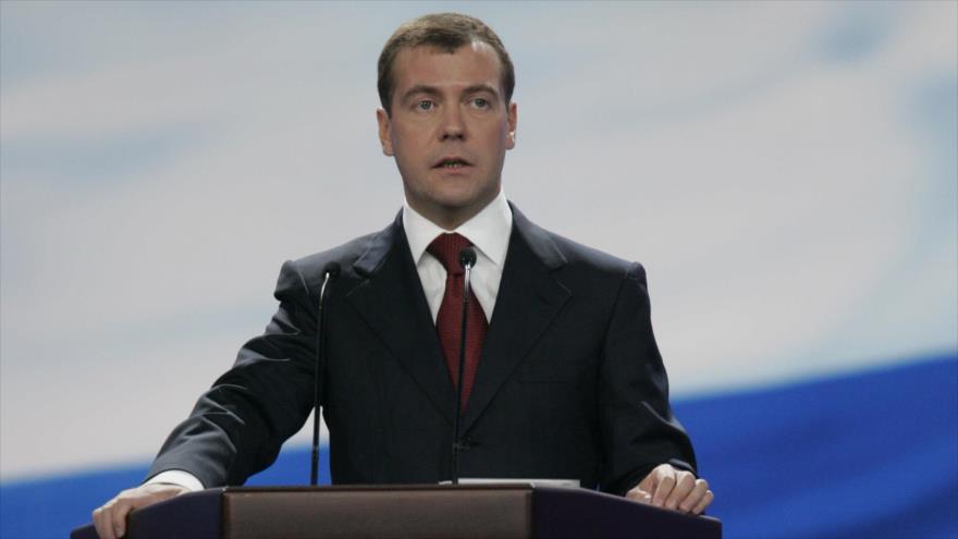 Dmitry Medvedev, primer ministro de Rusia.