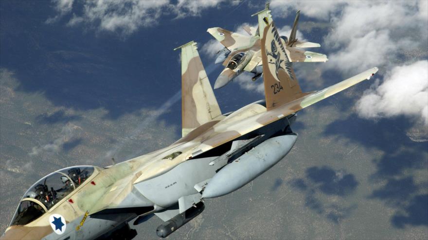 Cazas F-16 de fuerza aérea israelí.