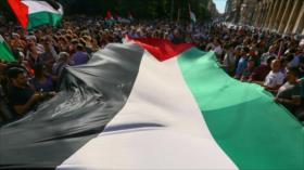 Concentración en Italia apoya la Tercera Intifada palestina